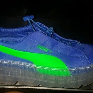 puma creeper with clear sole